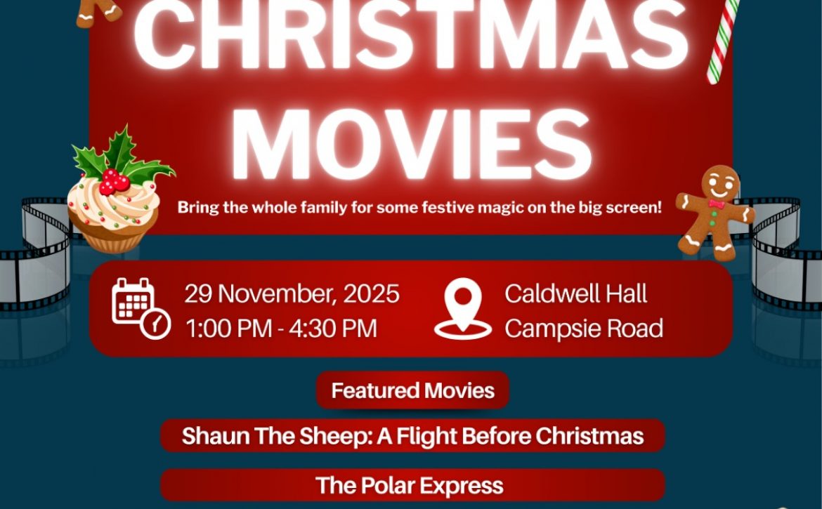 Christmas movies 29th November 1:00 to 4:30